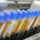 A laboratory technician places human blood samples on an automated testing line at the Maccabi Health Services HMO central laboratory January 22, 2006 in Nes Tsiona which is located in central Israel.
